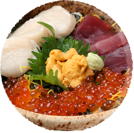 ガッツリ大満足！海鮮丼