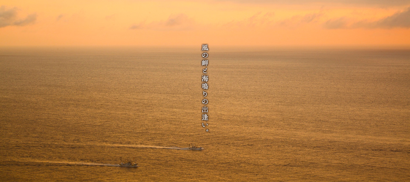 風と岬と海鳴りの出逢い。